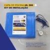 Kit Capa Lona Cobertura Piscina Azul 5x3m