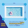 Kit Capa Lona Cobertura Piscina Azul 5x3m - Imagem 5
