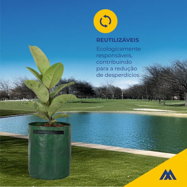 Vaso de Lona ML Verde 14L - Imagem 3