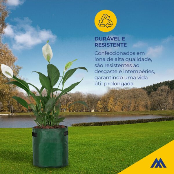 Vaso de Lona ML Verde 14L - Imagem 5