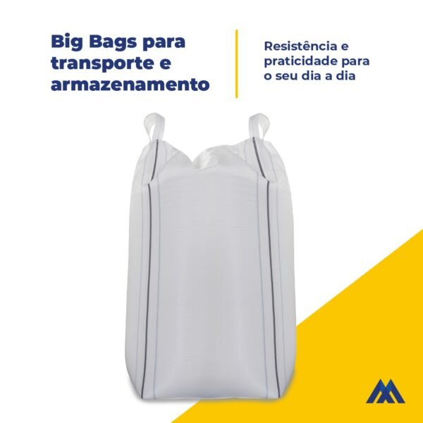 Big Bag Fundo Fechado/Boca Aberta 90x90x120 - C1 Para 1000 Kg - Imagem 2