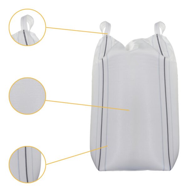 Big Bag Fundo Fechado/Boca Aberta 90x90x120 - C1 Para 1000 Kg - Imagem 7