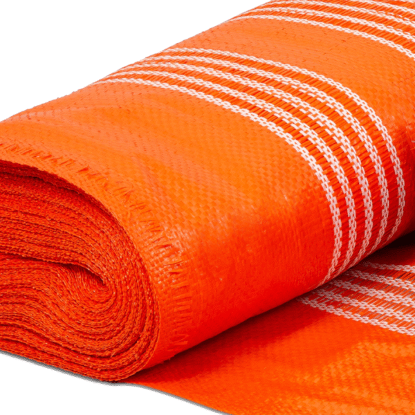 Tela Tapume Pesada Guarda-Corpo Laranja 1,20m X 50,00m - Imagem 6