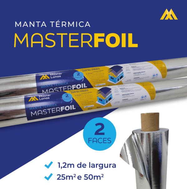MasterFoil - Manta Térmica 2 Faces 25m² - Imagem 2