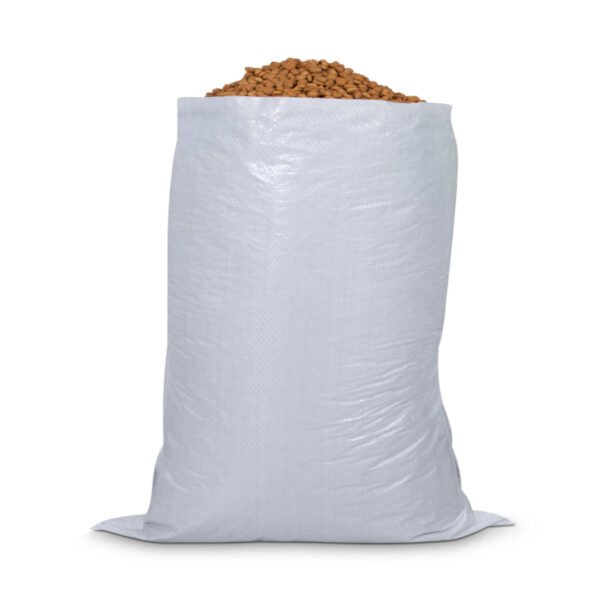 Saco De Rafia Laminado Branco 80x60cm