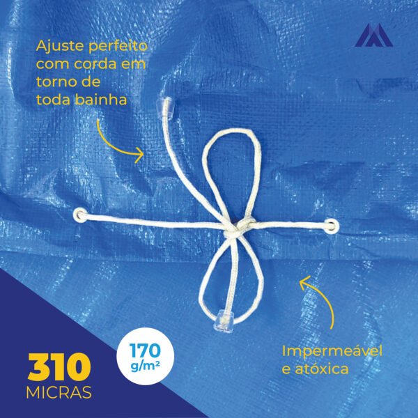 Capa Caixa D'Água Redonda Proteção Contra Mosquitos 500 L - Imagem 3